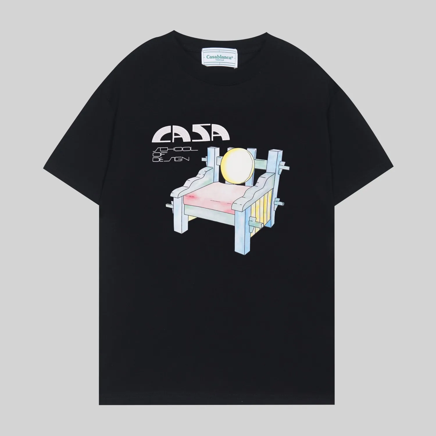 G # Casablanca* 2023 New Arrival T ， ， 。 ， 。 ， 。 ：Black White， S_XXXL ，